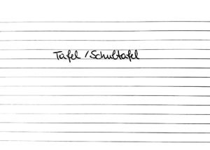 Lernkarte Englisch Rückseite