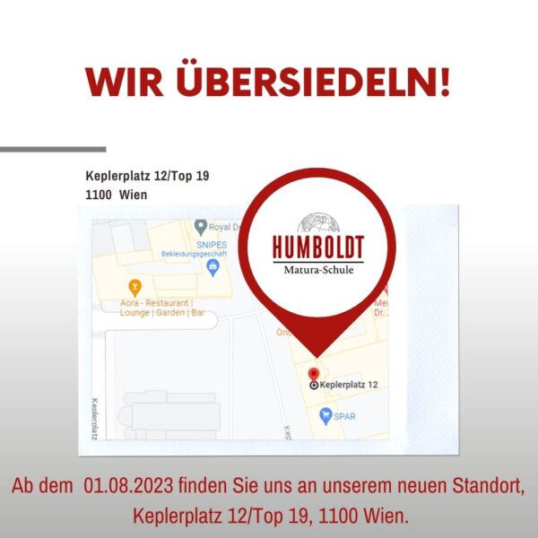 Wir übersiedeln! Neue Adresse