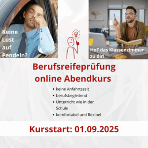 Berufsreifeprüfung Online-Abendkurs